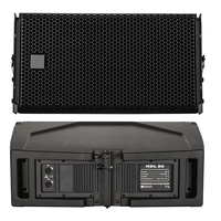 Sistema de Sonido Profesional HDL28, Altavoces Line Array Pasivos de 10'', Diafragma de Aleación de Titanio, Construcción de Metal y Plástico