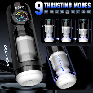 Godet de masturbation vibrant et aspirant à commande par application, masturbateur masculin télescopique chauffant, vagin de poche automatique, jouets sexuels pour hommes - Product Image 3