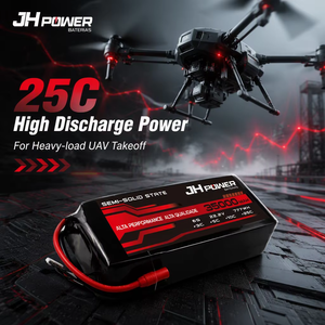 360Wh/kg Halbfeste Juhai 35000mAh 35/40Ah 6s-18s Hochdichte 500-Zyklus ODM/OEM Fabrik Drohnenbatterien - Product Image 3