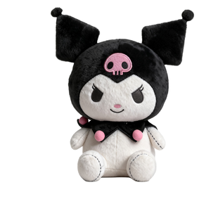 Venta al por mayor de la serie de dibujos animados de Anime Kuromied juguetes de peluche ennegrecido pequeño diablo muñeca chica Pp algodón alivio del estrés - Product Image 1