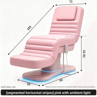 Table de massage électrique pliable multifonctionnelle réglable pour physiothérapie, tatouage et soins esthétiques spécialisés