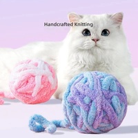 Mainan Kucing Bola Plushie Impor, Mainan Kunyah Penghilang Kebosanan, Mainan Hewan Peliharaan