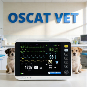 เครื่องตรวจติดตามสัญญาณชีพสัตว์ OSCAT ECG SPO2 NIBP จอภาพ 12.1 นิ้ว เครื่องวัดสัญญาณชีพสัตว์เลี้ยง สำหรับสัตวแพทย์ แมว สุนัข คลินิกสัตว์เลี้ยง - Product Image 1