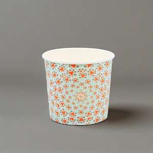 Tazón de Sopa Desechable Biodegradable de Papel Blanco, Contenedor de Grado Alimenticio de Pared Simple con Recubrimiento de PE, Vaso para Alimentos - Product Image 1