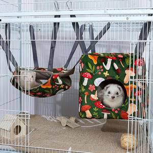 <span class=keywords><strong>Cage</strong></span> à furet Rat lavable hamac suspendu tunnel profond cachette couverture carrée doux cochon d'inde Rat sucre planeur <span class=keywords><strong>Cage</strong></span> à écureuil furet - Product Image 3