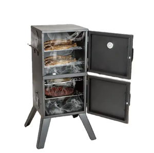 工場直送2層自立型縦型炭バーベキュー喫煙者肉魚喫煙箱 - Product Image 4