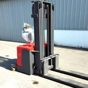 Apilador eléctrico portátil pequeño chino, almacén departamental de 2 toneladas, plataforma apiladora para caminar de velocidad de elevación rápida con función de alcance - Product Image 6