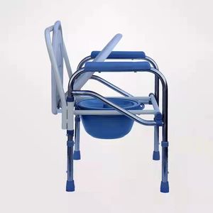 Silla de Inodoro Plegable Resistente de Acero con Capacidad de 250 Kg para Personas Mayores, Equipo de Seguridad para Baño - Product Image 1