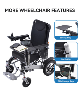 J & J mavitable aluminium mobile wheelcahir كهربائي قابل للطي مع بطارية ليثيوم L395 - Product Image 3