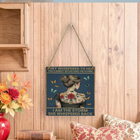 Décoration de porte, chat en bois à suspendre, chat noir, pendentif décoratif créatif pour la maison, les hôtels, les restaurants, articles de décoration intérieure