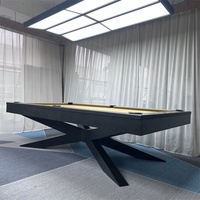 Table de billard 9 boules de luxe moderne Dragon River Factory en bois massif de 9 pieds, couleurs/tailles personnalisées, matériau de coussin en ardoise, légère
