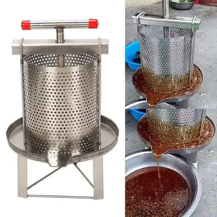 Thép Không Gỉ Hộ Gia Đình Nhỏ Sáp Báo Chí Đường Báo Chí Trái Cây Và Rau Lưới Dehydrator Của Nhãn Hiệu Mật Ong Máy Ép