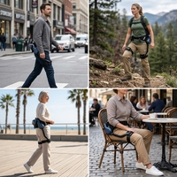 Système robotique portatif d'assistance industrielle personnalisé pour le chargement - Exosquelette robotique