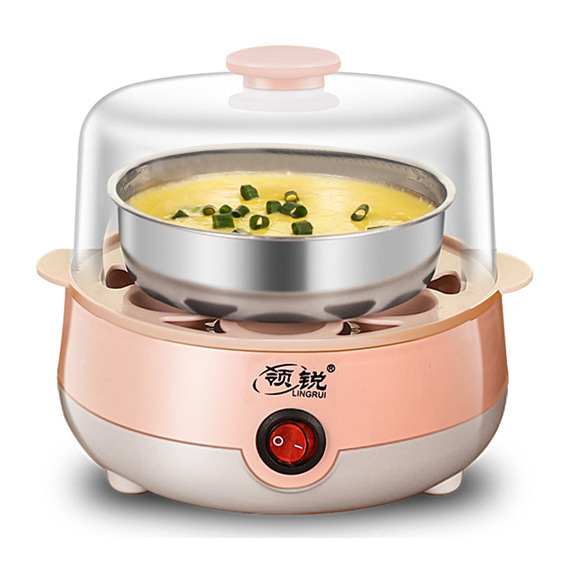 Pink single-layer steaming bowl