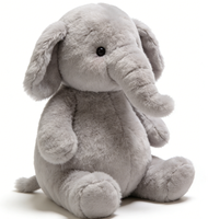 Peluche d'éléphant câlin, cadeau idéal pour les enfants (anniversaire/Noël), personnalisable, vente en gros ODM/OEM