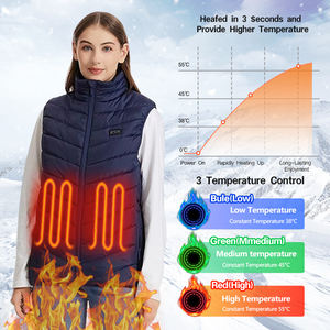 Gilet Smanicato Piumino Riscaldato Invernale Leggero con Logo Personalizzato di Fabbrica, Ricaricabile Tramite USB a Batteria per Uomo e Donna - Product Image 2