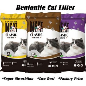 Litière pour chat en bentonite à granulométrie large, charbon actif, dissolution rapide, agglomération rapide, absorption rapide de l'eau - Product Image 1