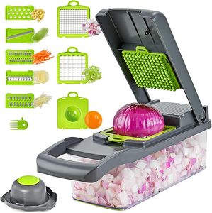 Adjustable <b>Vegetable</b> Cutter Onion <b>Chopper</b> Mandolin Slicer Pro 10 in 1professional Food <b>Chopper</b> Multifunctional <b>Vegetable</b> <b>Chopper</b> - Product Image 1