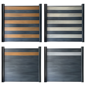 Panneaux de clôture de jardin en composite bois-plastique (WPC) noirs, résistants aux UV, pour l'intimité et la sécurité, vente en gros, économiques - Product Image 5