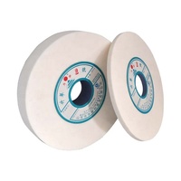 Meule cylindrique interne en oxyde d'aluminium à liaison céramique OEM/ODM 150x25x31.75mm, meule de débavurage blanche pour métaux ferreux