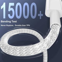 Cable USB de Carga Rápida de Alta Velocidad Jellico IP15 Tipo-C a Tipo-C de 1 m con Material Plástico ABS para iPhone 12, Computadora y Cámara