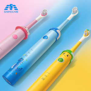 Cepillo de dientes eléctrico sónico Sarmocare para niños con cerdas suaves, carga inalámbrica y recargable. - Product Image 1