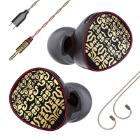 Yongse Wukong 2DD + 4BA pilotes moniteur intra-auriculaire écouteurs 6 unités hybride filaire HiFi casque câble de mise à niveau 4.4mm 3.5 Type C