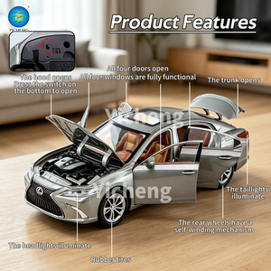 Modellino <span class=keywords><strong>Auto</strong></span> in Lega Pressofusa <span class=keywords><strong>Lexus</strong></span> ES300 Scala 1:24, 6 Porte Apribili, Giocattolo a Retrocarica con Luci e Suoni, Veicolo in Metallo per Bambini e Collezionisti - Product Image 2