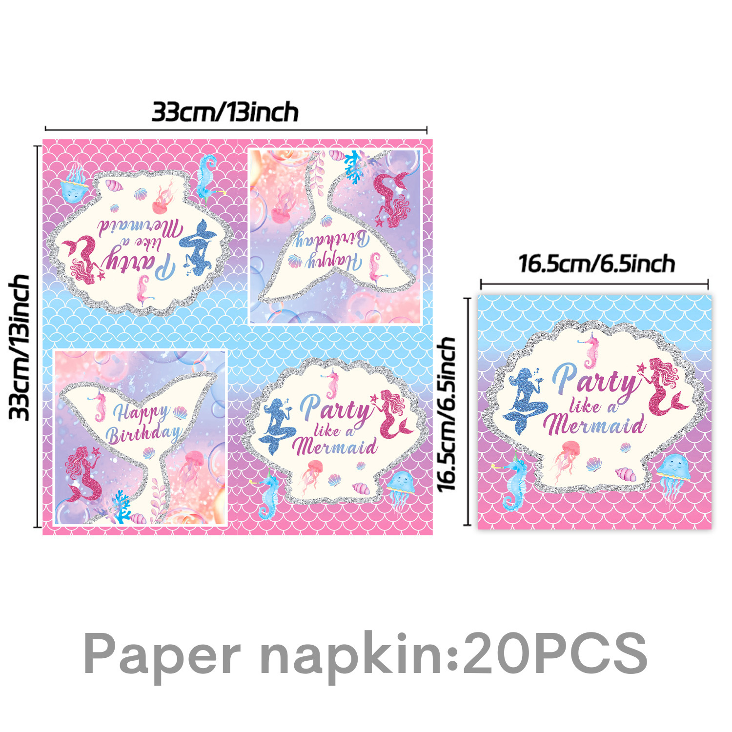 Pink Paper napkins-20PCS