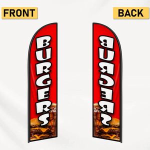 ธงขนนกแบบกำหนดเองคุณภาพสูงขนาด 2.5*11.5 ฟุต สำหรับงานปาร์ตี้ชายหาดและการโฆษณาประชาสัมพันธ์ - Product Image 4