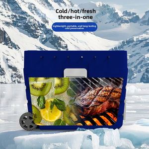 40L PE Outdoor <b>Cooler</b> <b>Ice</b> Pack Refrigeration for Camping Tabletop Soccer Two-Player Game Portable Food <b>Cooler</b> <b>Box</b> - Product Image 2