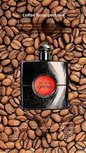 Parfum pour femme Black Opium, fragrance légère longue durée, parfum étudiant populaire au café noir, vente en gros d'usine - Product Image 3