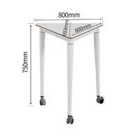 Tables de collaboration pour étudiants à la mode Chaises Bureau commercial Utilisation scolaire Options de combinaison multiples Apprentissage interactif