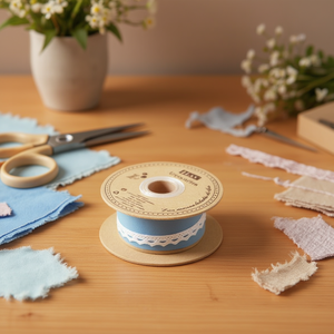 Strisce di pizzo Iln 1,2 cm x 33 m bianche per artigianato e decorazioni - Product Image 2