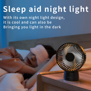 Ventilateur de table rechargeable 10000mAh, ventilateur portable USB rotatif à clipser avec lumière LED, ventilateur <span class=keywords><strong>pour</strong></span> poussette, vélo, <span class=keywords><strong>camping</strong></span> - Product Image 3
