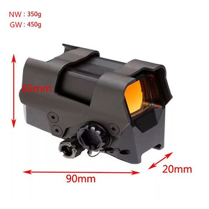 Factory Direct High Profile Aluminum Reflex Sight <b>Circle</b> Reticle 10 Bright Level Orange Coated Lens Outdoor Optical Devices - Product Image 6