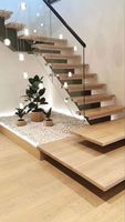 Escaliers en verre trempé laminé antidérapant, modernes et luxueux, styles en spirale et droits pour l'intérieur de la maison
