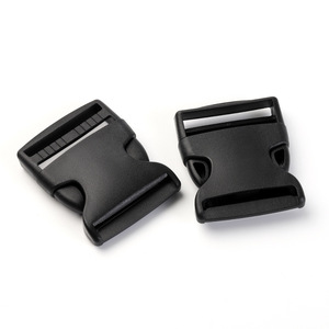Hebilla de liberación lateral de plástico negro de 50 mm, ajustable y duradera para bolsos - Product Image 1