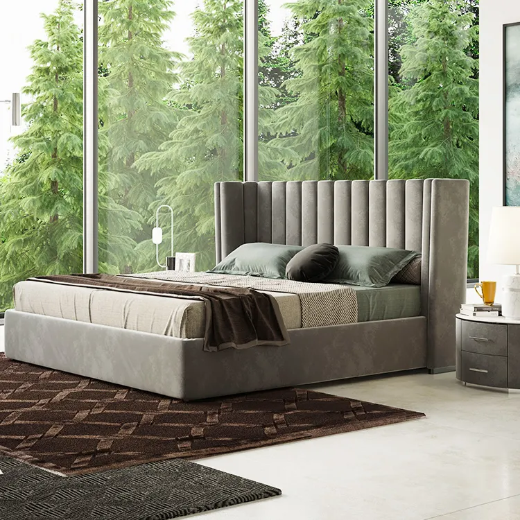 Hot Verkoper Slaapkamer Meubels Kingsize Set Luxe Kingsize Bed