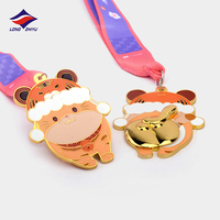 Longzhiyu Stock Médaille en métal vierge Branche d'olivier Cercle Design Prix sportif universel pour le bricolage Logo personnalisé et les événements scolaires