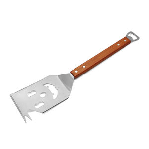 נירוסטה מרית גריל מחייך לגריל חיצוני, 5 ב 1 גרגר כלי batula ידית עץ עם פותחן בקבוקים - Product Image 4