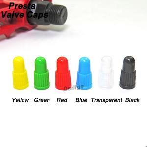 Couvercles de valve Presta en plastique pour bouchons de valve de pneu de vélo à utiliser sur Tubeless MTB VTT vélo de route réparation de pneu de vélo - Product Image 5