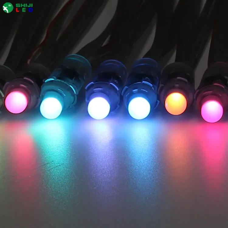 DC24V مقاوم للماء MT1809 بيانات مزدوجة RGB بكسل أضواء سلسلة led للوحة إشارة الإضاءة عطلة