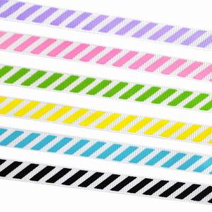 <b>Easter</b> Collection Vibrant Polyester Fashion 1cm 10 Yards Polka Dot & Stripe Grosgrain Ribbon for <b>Gift</b> Wrapping & <b>Basket</b> Decor - Product Image 2