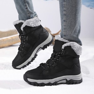 Bottes de <span class=keywords><strong>randonnée</strong></span> décontractées d'hiver de haute qualité pour femmes chaussures en peluche chaudes bottes de <span class=keywords><strong>neige</strong></span> épaisses antidérapantes pour femmes vente en gros - Product Image 5