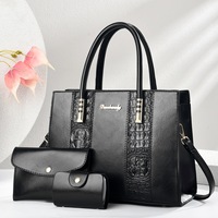 Nouveau Sac Fourre-Tout Carré pour Femme, Tendance et Élégant, Motif Texturé Patchwork Effet Pierre, Color-Block, Fermeture Éclair, en Polyester