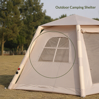 Tente de camping gonflable, portable, automatique, résistante au vent, imperméable 3000 mm, ignifuge, pour le camping en toutes saisons