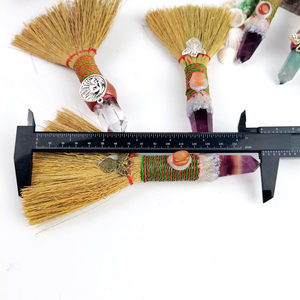 Phù Thủy Bàn Thờ Chổi Mini Wicca Bàn Chải Mane Chổi Cho Nghi Lễ Halloween Nghi Lễ Tinh Thể Màu Trắng Halloween Chổi - Product Image 5