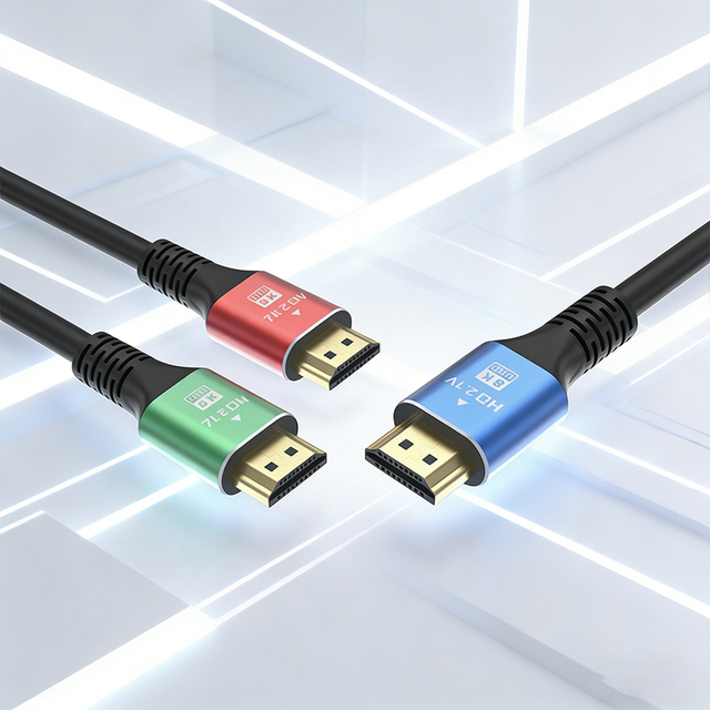 Premium Quality HDMI Cable 8K HDR EARC HDMI 2.1 28AWG 19+1 OD8.0 Nylon Braided for Laptop PC Soundbar