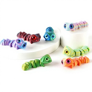 Figuras de Lagarto de Ojos Grandes Impresas en 3D, Decoración Linda para el Hogar, Animales de Simulación con Articulaciones Móviles, Decoración de Escritorio, Accesorios para el Hogar, Regalos para Niños - Product Image 2
